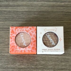 Lot of 2 NEW ColourPop Super Shock Shadow in color Run Wild and Snail Away..
